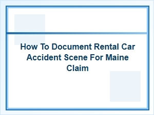 How to Document a Maine Rental Car Accident Scene